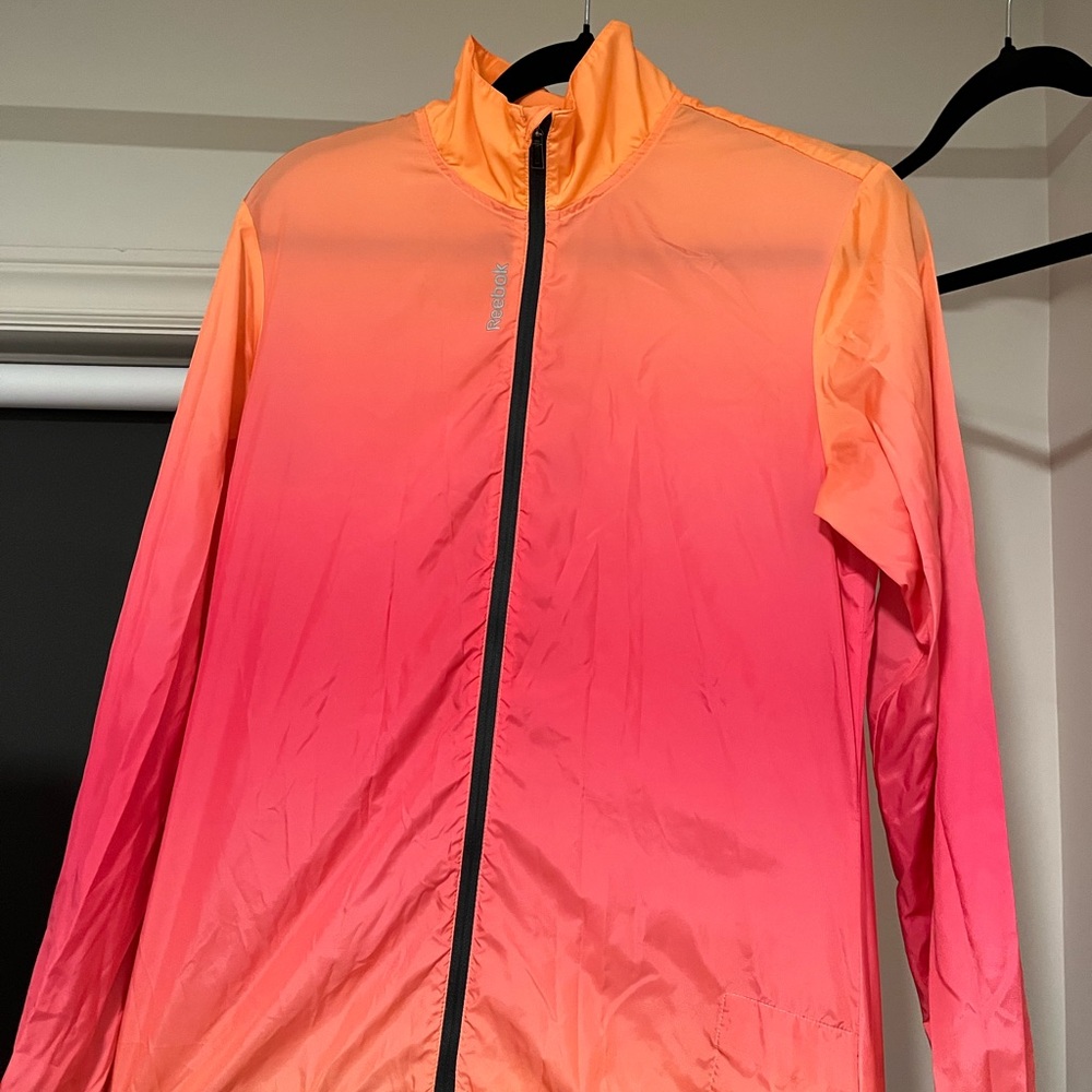 Reebok Orange and Pink Running Jacket